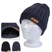 SOFT FLUFFY LINING  FULL COLOUR CABLE KNIT TOQUE